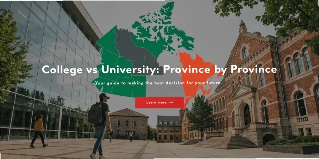 College vs University: Province by Province