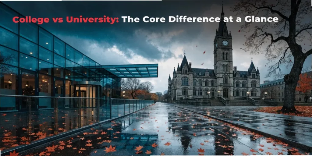 Difference Between College and University