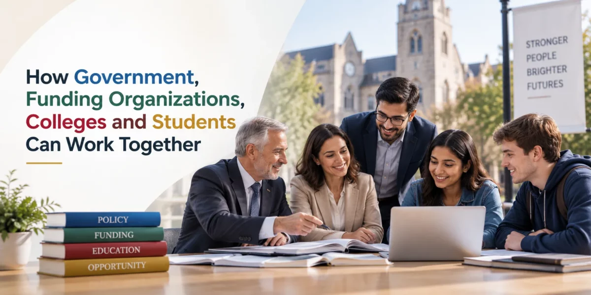 How Government, Funding Organizations, Colleges and Students Can Work Together