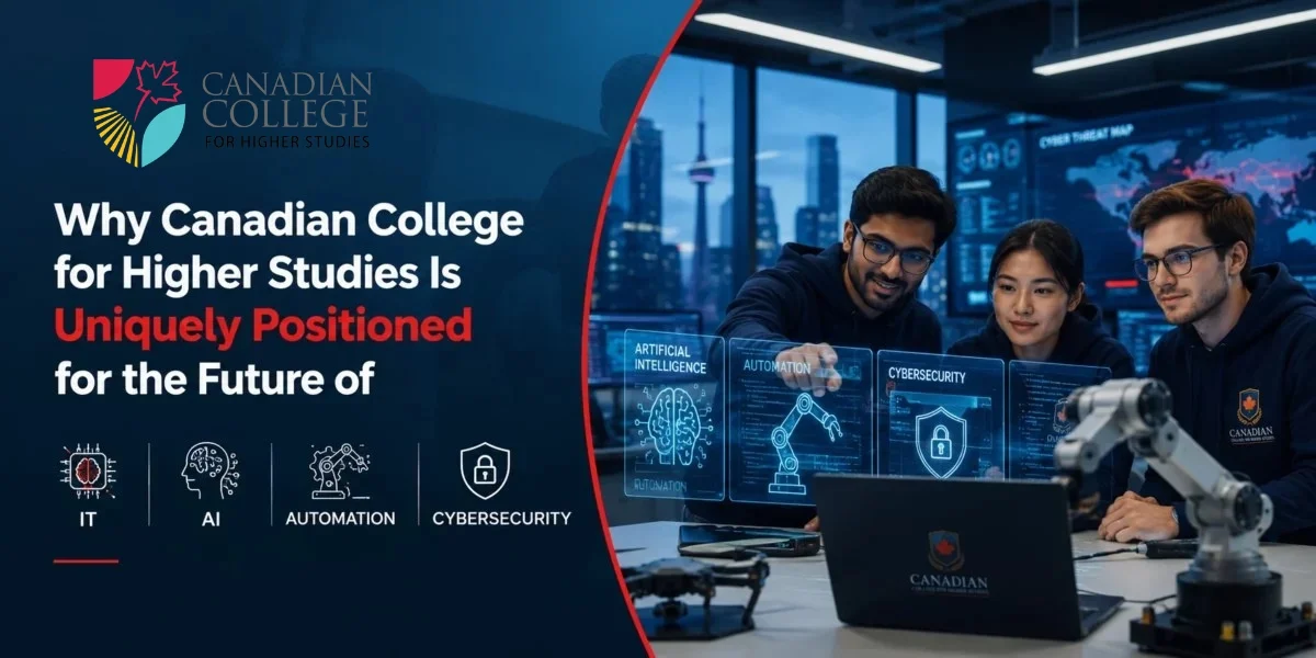 Why Canadian College for Higher Studies Is Uniquely Positioned for the Future of IT, AI, Automation, and Cybersecurity